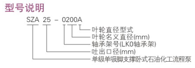 ZE型石油化工流程泵型號(hào)說明